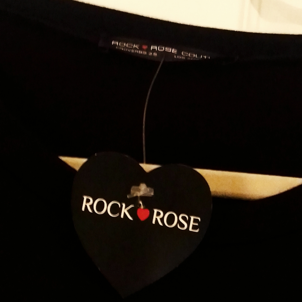 NWT ROCK ❤️ ROSE COUTURE MUSCLE TEE - Picture 3 of 3